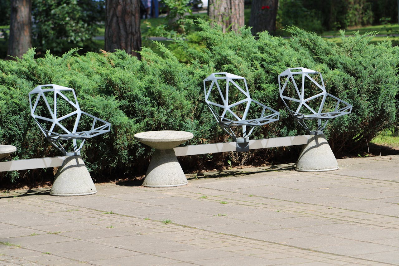 Mobilier urbain métallique